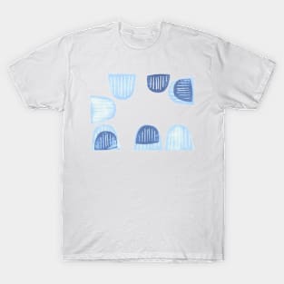 Blue Scattered Half Moons T-Shirt